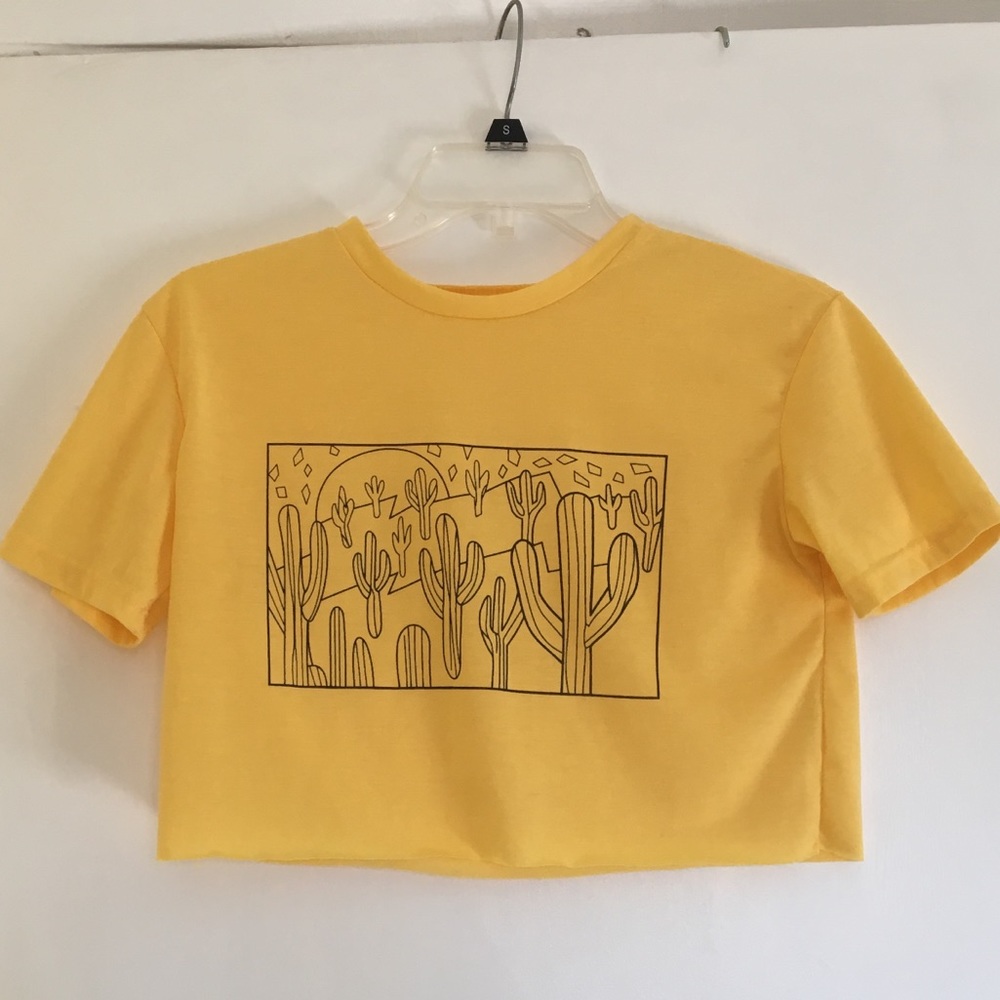 Yellow cactus top